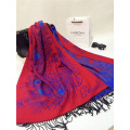 2015 elegant wool peacock fur scarf women